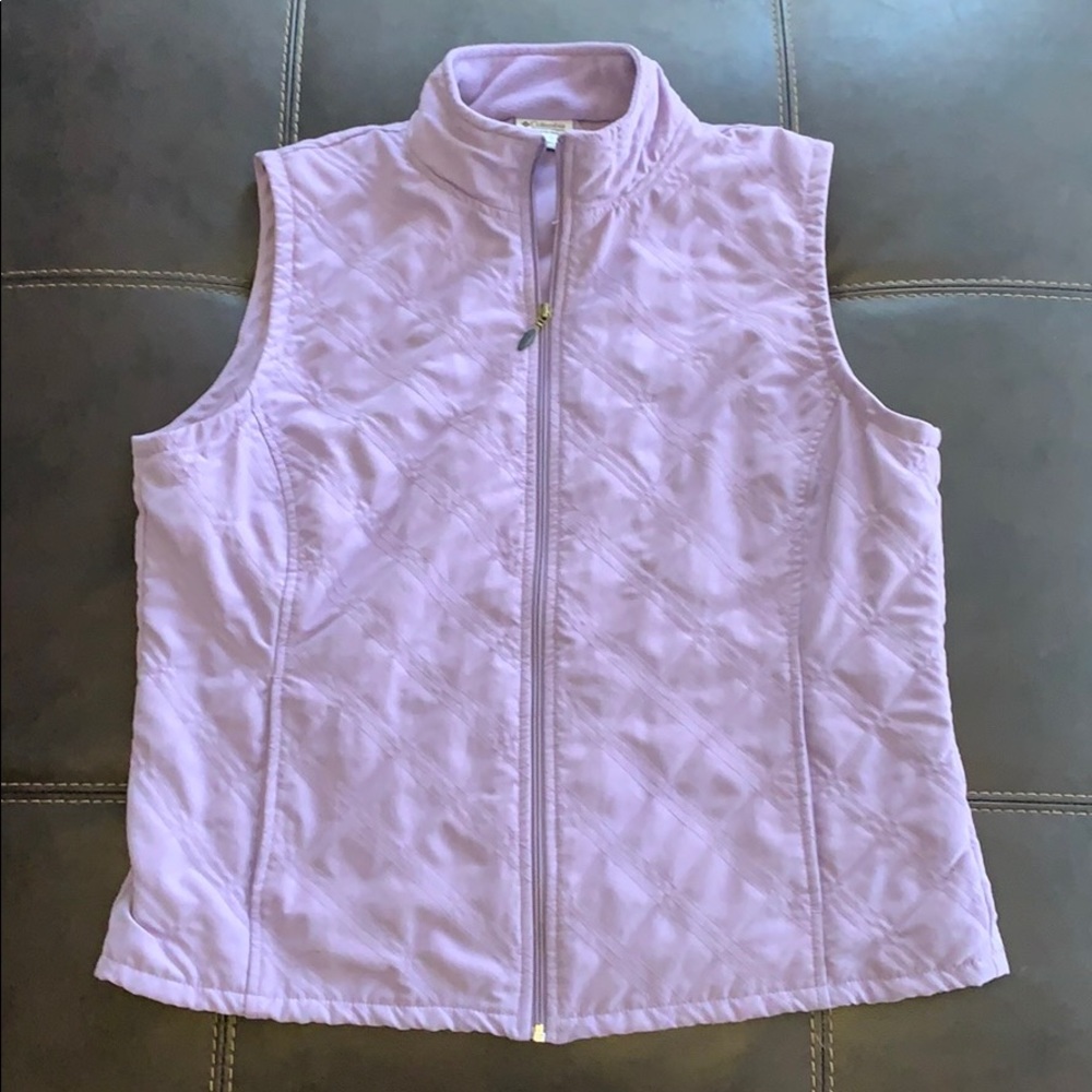 Columbia Vest jacket Women’s size L purple